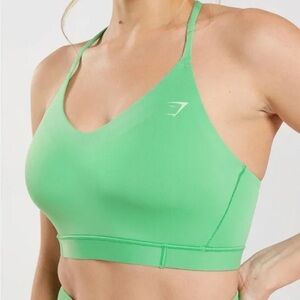 LAST CALL!! Gymshark Green Seamless Light Support Sports Bra